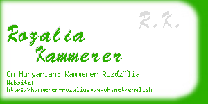 rozalia kammerer business card